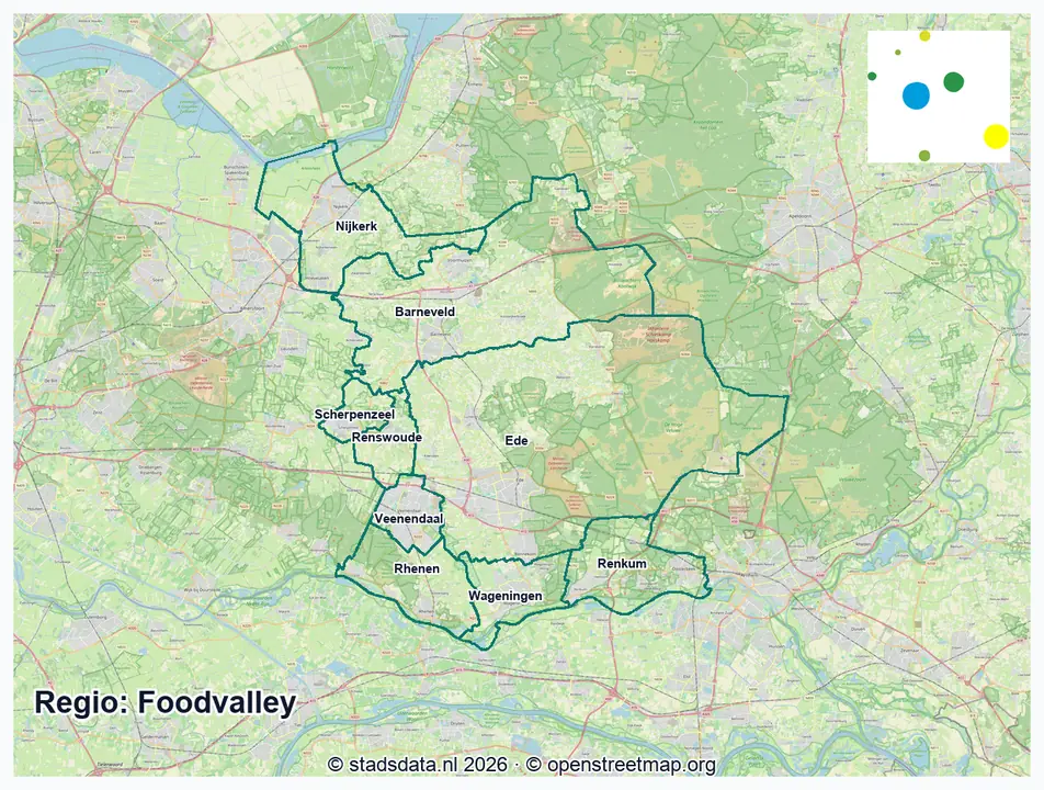 Kaart Foodvalley